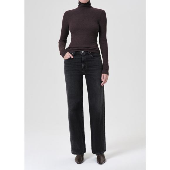 Agolde Denim - Agolde 'Harper' Black Straight Denim Jean Size 30